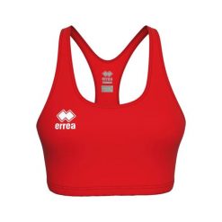 Biustonosz dla kobiet Errea Crystal. Czerwone biustonosze sportowe damskie ERREA, bez wzorów, z elastanu. Za 181.40 zł.