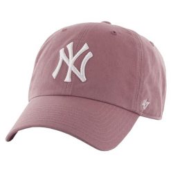 Damska czapka z daszkiem 47 Brand New York Yankees MLB Clean Up Cap. Czerwone czapki z daszkiem damskie 47 Brand, bez wzorów. Za 138.95 zł.