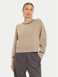 Vero Moda Sweter Saba 10318077 Beżowy Regular Fit. Brązowe swetry klasyczne damskie Vero Moda, xs, z syntetyku, bez kołnierzyka. Za 109.99 zł.