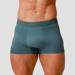 Bokserki męskie regular niebieskie Soft 2Pack. Niebieskie bokserki męskie GYMBEAM, bez wzorów, z elastanu. Za 68.90 zł.