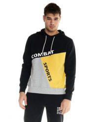 Męska bluza z blokami kolorów Leone Active. Czarne bluzy sportowe męskie LEONE 1947 APPAREL, l, z bawełny. Za 147.31 zł.