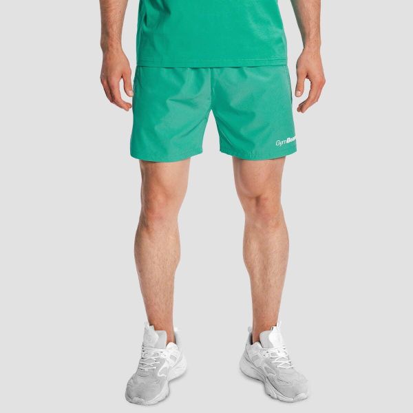 Spodenki męskie fitness regular z kieszeniami TRN Lagoon. Niebieskie szorty męskie GYMBEAM, m, z elastanu, do biegania. Za 83.90 zł.