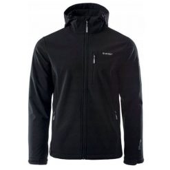 Kurtka męska Softshell Hi-Tec Caen - czarna, Rozmiar XL. Czarne kurtki męskie Hi-tec, m, bez wzorów, z polaru, bez kaptura. Za 184.99 zł.