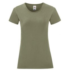 T-shirt Damski Iconic 150. Zielone t-shirty damskie Fruit of the Loom, xs, bez wzorów, bez kołnierzyka. Za 28.99 zł.