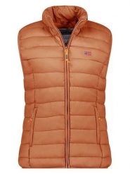 Geographical Norway Kamizelka pikowana "Vatikolor" w kolorze jasnobrązowym rozmiar: XXL. Brązowe kamizelki damskie Geographical Norway, xxl. Za 121.45 zł.