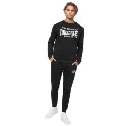 Klasyczna bluza z okrągłym dekoltem Lonsdale Burghead. Białe bluzy bez kaptura męskie Lonsdale, s, z materiału. Za 212.50 zł.