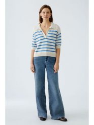 Oui Sweter w kolorze beżowym rozmiar: 40. Brązowe swetry klasyczne damskie Oui, bez kołnierzyka. Za 165.99 zł.