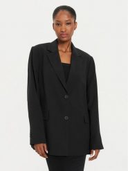 Calvin Klein Jeans Marynarka J20J223926 Czarny Relaxed Fit. Czarne marynarki i żakiety damskie Calvin Klein Jeans, m, bez wzorów, z jeansu. Za 439.99 zł.