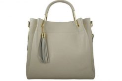 Kuferek skórzany BARBERINI'S j. beżowy 960-10. Brązowe shopper bag damskie Barberinis, bez wzorów, ze skóry, do ręki, zamszowe, bez dodatków. Za 339.99 zł.