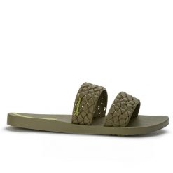 Klapki damskie Ipanema 83243 RENDA II FEM. Zielone klapki damskie Ipanema, bez wzorów, z materiału, bez obcasa. Za 69.00 zł.