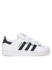 Adidas Sneakersy Superstar II Comfort Closure JI3988 Biały. Białe buty sportowe chłopięce Adidas, bez wzorów, ze skóry, bez zapięcia. Za 299.99 zł.