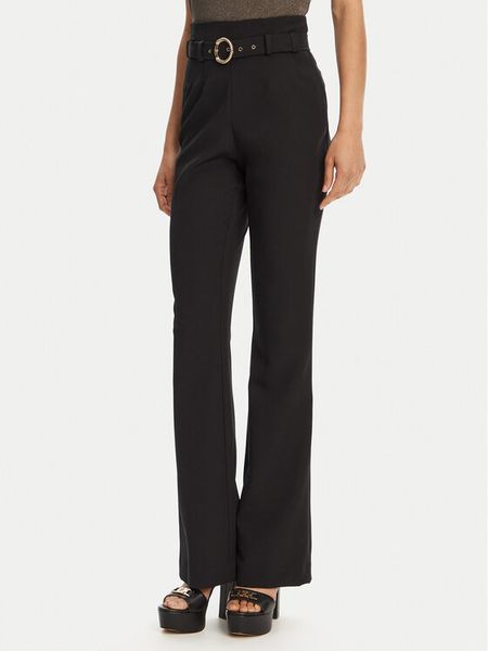 Just Cavalli Spodnie materiałowe 78PAA130 Czarny Slim Fit. Czarne spodnie materiałowe damskie Just Cavalli, bez wzorów, z materiału. Za 619.99 zł.