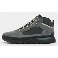 Buty trekkingowe męskie Timberland Field Trekker. Szare buty trekkingowe męskie Timberland, z materiału, za kostkę, bez zapięcia, trekkingowe. Za 647.00 zł.