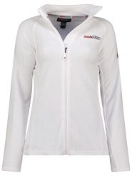 Geographical Norway Kurtka polarowa "Tug" w kolorze białym rozmiar: XL. Białe kurtki damskie Geographical Norway, xl, bez wzorów, z polaru, bez kaptura. Za 70.24 zł.