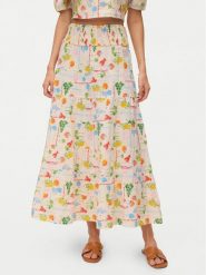 Vero Moda Spódnica maxi Elena 10351018 Beżowy jasny Regular Fit. Brązowe spódniczki damskie Vero Moda, s, bez wzorów, z bawełny, maxi. Za 219.99 zł.