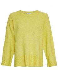 MOSS COPENHAGEN Sweter "Lisanora Hope" w kolorze żółtym rozmiar: L/XL. Żółte swetry klasyczne damskie MOSS COPENHAGEN, l, z poliamidu, bez kołnierzyka. Za 131.74 zł.