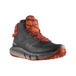 Buty turystyczne męskie Salomon Predict Hike Mid Gtx. Brązowe buty trekkingowe męskie Salomon, z syntetyku, bez zapięcia, trekkingowe. W wyprzedaży za 659.65 zł.