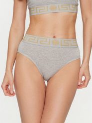 Versace Figi klasyczne z wysokim stanem Greca Border AUD01050 Szary. Szare figi damskie Versace, bez wzorów, z bawełny. Za 209.99 zł.
