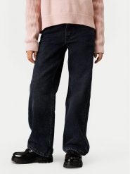 Calvin Klein Jeans Jeansy IG0IG02607 Granatowy Relaxed Fit. Niebieskie spodnie dziewczęce Calvin Klein Jeans, z bawełny. Za 309.99 zł.