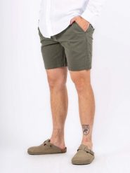 Męskie Spodenki Marcus Brad Shorts Beetle Green 19-200239-5097. Zielone szorty męskie MARCUS, bez kołnierzyka. Za 99.99 zł.