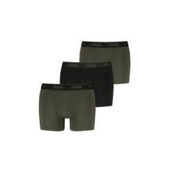 1579 Bokserki męskie 3-pack zielono-czarne L. Zielone bokserki męskie Puma, bez wzorów. Za 130.99 zł.
