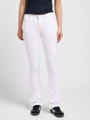 DAMSKIE SPODNIE LEE ELLY ILLUMINATED WHITE 112354515. Białe spodnie materiałowe damskie Lee, bez wzorów, z jeansu. Za 219.99 zł.