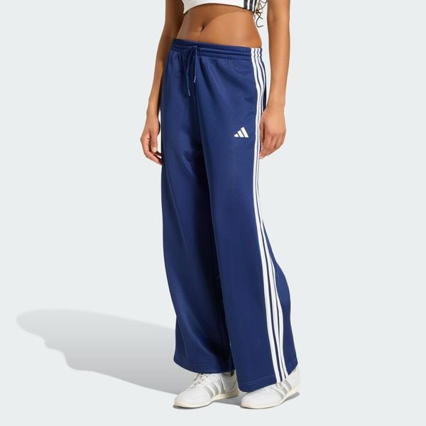 Spodnie dresowe Stadium 3-Stripes. Niebieskie spodnie sportowe damskie Adidas, s, z bawełny. Za 279.00 zł.