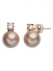 U.S. Polo Assn. Pozłacane kolczyki-wkrętki z perłami i kryształami rozmiar: onesize. Brązowe kolczyki damskie U.S. Polo Assn., z kryształem, pozłacane. Za 60.99 zł.