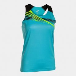 Tank top Joma Elite X. Czarne topy damskie Joma, bez wzorów, bez kołnierzyka. W wyprzedaży za 116.25 zł.