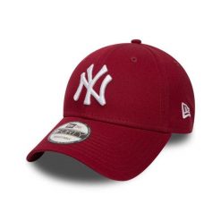 Czapka z daszkiem New Era 9FORTY MLB NY New York Yankees Bordowa - 80636012. Czerwone czapki męskie New Era, bez wzorów, z bawełny, sportowe. Za 148.01 zł.