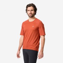 Koszulka na rower MTB Rockrider Cargo 500. Brązowe t-shirty sportowe męskie ROCKRIDER, xl, z elastanu, bez ramiączek, rowerowe. Za 129.99 zł.