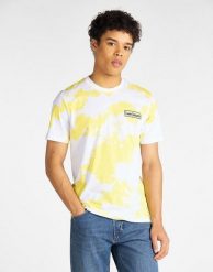 LEE TIE DYE TEE MĘSKI T-SHIRT REGULAR FIT SUNBURST L61GFENN 112113856. T-shirty męskie Lee, l, bez wzorów, bez kołnierzyka. Za 69.99 zł.