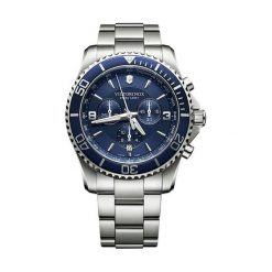 RABAT ZEGAREK VICTORINOX SWISS ARMY Maverick Chronograph 241689. Niebieskie zegarki męskie VICTORINOX, szklane. W wyprzedaży za 1,950.00 zł.