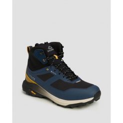 Buty męskie Dolomite NIBELIA HIGH GTX granatowo-musztardowe. Niebieskie buty trekkingowe męskie Dolomite, bez zapięcia, trekkingowe. W wyprzedaży za 483.00 zł.