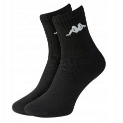 Skarpetki treningowe Kappa 303WIGO-001 3 pack. Czarne skarpetki męskie Kappa, bez wzorów. Za 16.90 zł.