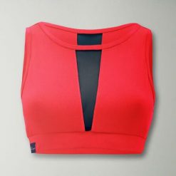 Top fitness damski gun koralowy fluo. Czerwone topy sportowe damskie Legea, xl, bez wzorów, z elastanu, bez ramiączek. Za 60.00 zł.