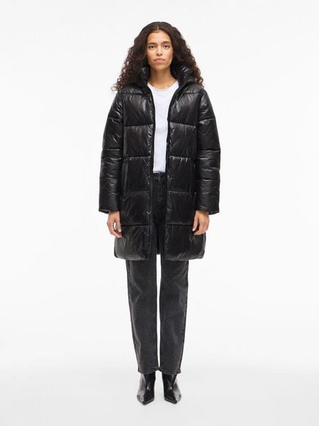 Vila Płaszcz zimowy w kolorze czarnym rozmiar: 42. Czarne płaszcze damskie Vila, na zimę, bez wzorów, z poliamidu. Za 217.99 zł.