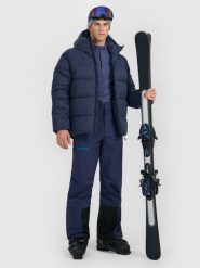 4F Spodnie narciarskie softshellowe membrana 10000 męskie - granatowe 3XL. Niebieskie spodnie materiałowe męskie 4f, bez wzorów, z materiału. Za 699.99 zł.