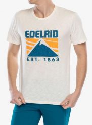 Koszulka bawełniana męska Edelrid Highball T-Shirt IV. Brązowe t-shirty męskie EDELRID, na lato, m, bez wzorów, z bawełny, bez kołnierzyka. Za 130.79 zł.