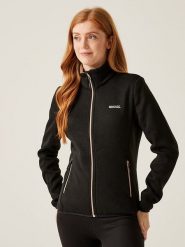 Regatta Kurtka polarowa "Newhill" w kolorze czarnym rozmiar: 46. Czarne kurtki damskie Regatta, bez wzorów, z materiału, bez kaptura. Za 123.53 zł.