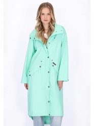 Schmuddelwedda Płaszcz przeciwdeszczowy w kolorze miętowym rozmiar: XS. Zielone płaszcze damskie Schmuddelwedda, xs, bez wzorów, sportowe. Za 217.99 zł.