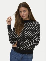 Vero Moda Sweter Capricorn 10331893 Czarny Regular Fit. Czarne swetry klasyczne damskie Vero Moda, xl, z bawełny, bez kołnierzyka. Za 159.99 zł.