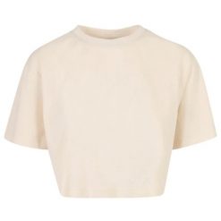 Krótka Koszulka Damska Oversize Crop. Brązowe bluzki damskie Urban Classics, xl, bez wzorów, bez kołnierzyka. Za 55.99 zł.