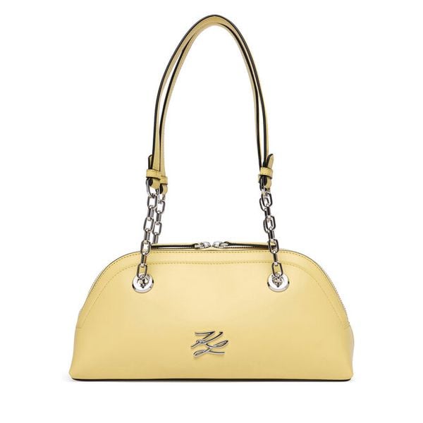 Torebka KARL LAGERFELD. Żółte torebki klasyczne damskie Karl Lagerfeld, bez wzorów, bez dodatków. Za 1,499.00 zł.