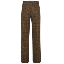 Spodnie Deha Palazzo W Kratę Z Żakardu Damskie. Brązowe spodnie materiałowe damskie Deha, bez wzorów, z elastanu, biznesowe. Za 484.99 zł.