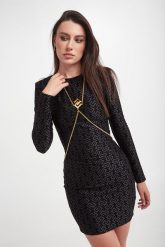 Sukienka mini ELISABETTA FRANCHI. Sukienki damskie Elisabetta Franchi, bez wzorów, bez kołnierzyka, bez ramiączek, mini. W wyprzedaży za 2,063.20 zł.