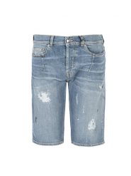 Les Hommes Szorty | UID481547P | Short Jeans | Mężczyzna | Niebieski. Niebieskie szorty męskie Les Hommes, z bawełny, bez kołnierzyka. W wyprzedaży za 299.00 zł.