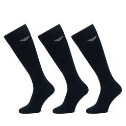 Skarpety długie Emporio Armani Underwear. Niebieskie skarpetki męskie Emporio Armani Underwear, bez wzorów. Za 139.99 zł.