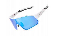 Okulary sportowe unisex Rockbros 14120009004 z polaryzacją. Białe okulary przeciwsłoneczne męskie ROCKBROS, z materiału. Za 87.00 zł.