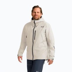 Kurtka narciarska męska Jack Wolfskin Flowline Pro 2L Ins. Brązowe kurtki męskie Jack Wolfskin, l, bez wzorów, bez kaptura, narciarskie. Za 1,189.00 zł.
